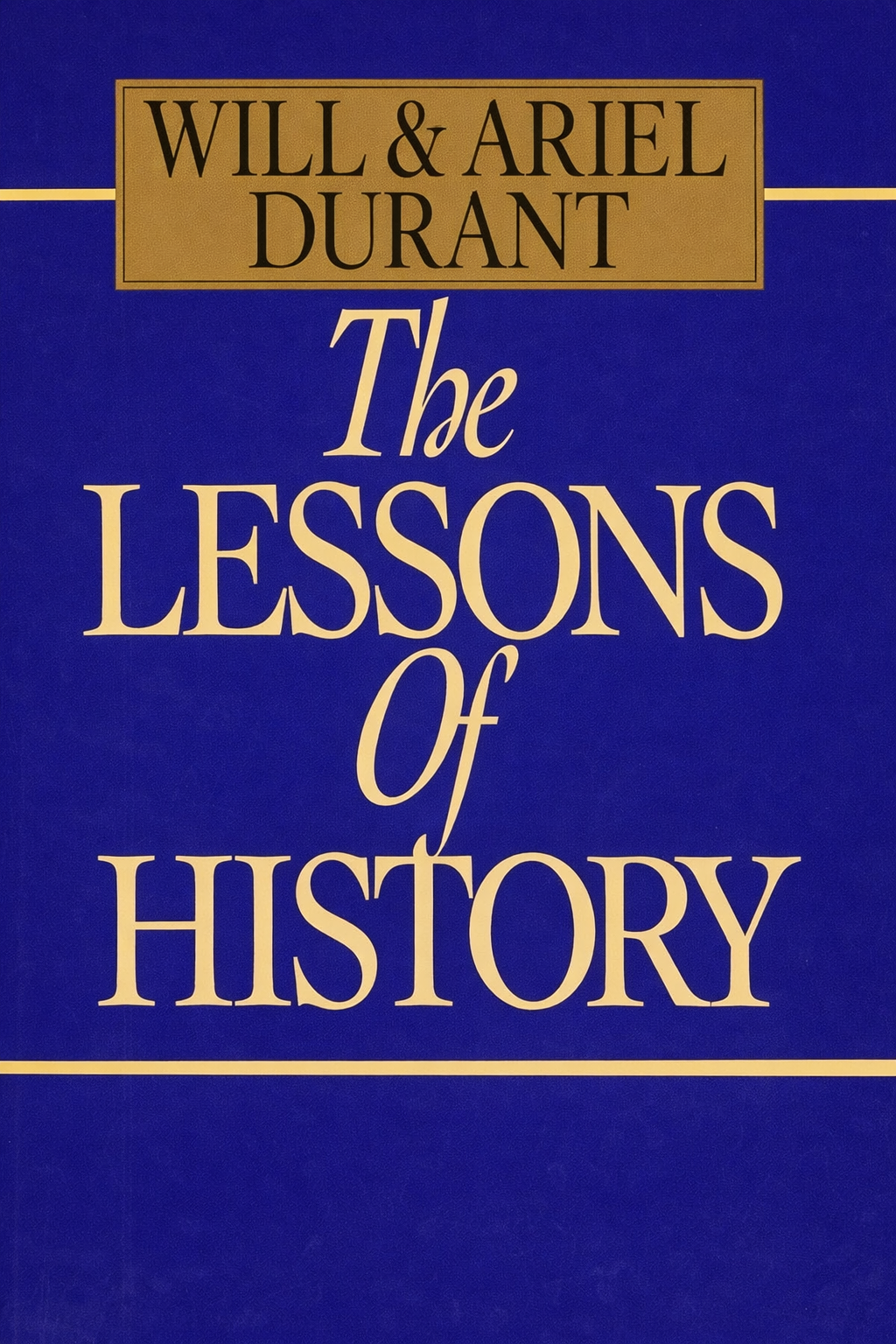 Lessons of History