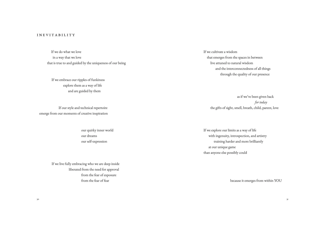 A spread from The Art of Training