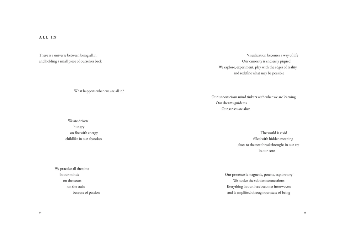 A spread from The Art of Training