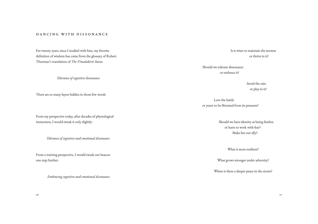 A spread from The Art of Training